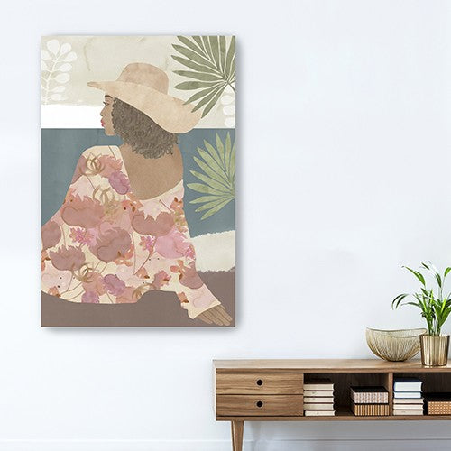 Bohemian Terracotta Lady Unframed Print Wall Art