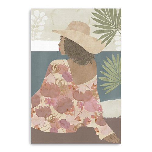 Bohemian Terracotta Lady Unframed Print Wall Art