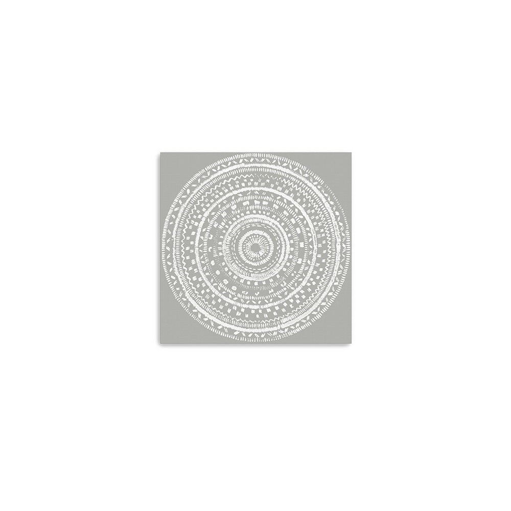 Boho White Mandala Unframed Print Wall Art