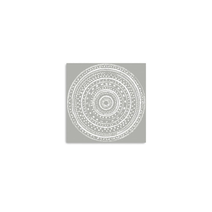 Boho White Mandala Unframed Print Wall Art