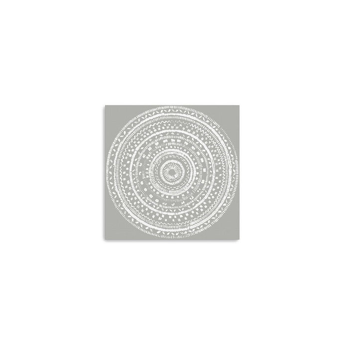 Boho White Mandala Unframed Print Wall Art