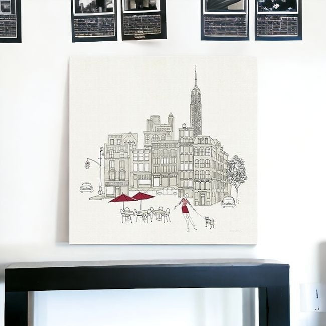 Nyc Cafline Work Unframed Print Wall Art