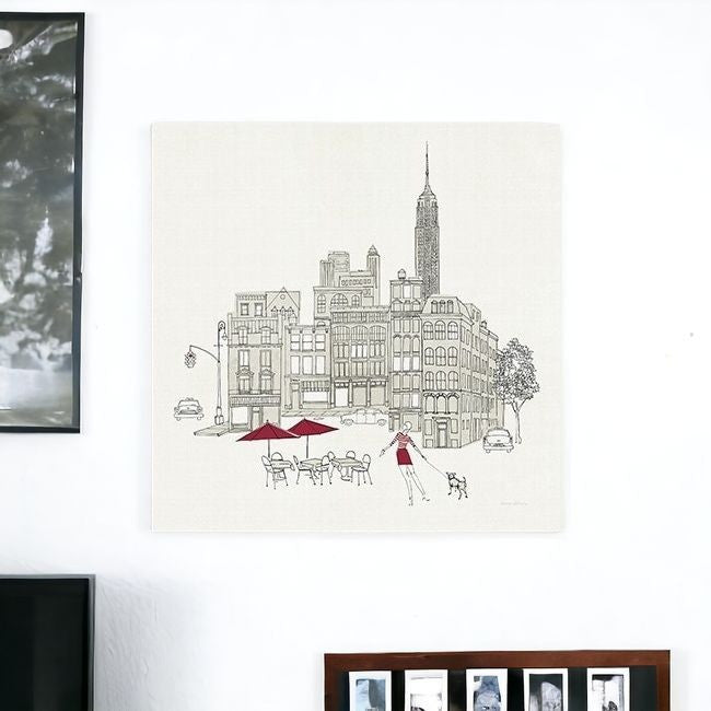 Nyc Cafline Work Unframed Print Wall Art