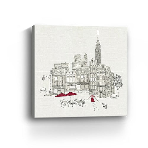 Nyc Cafline Work Unframed Print Wall Art