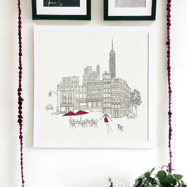 Nyc Cafline Work Unframed Print Wall Art