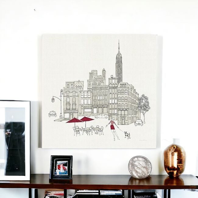 Nyc Cafline Work Unframed Print Wall Art