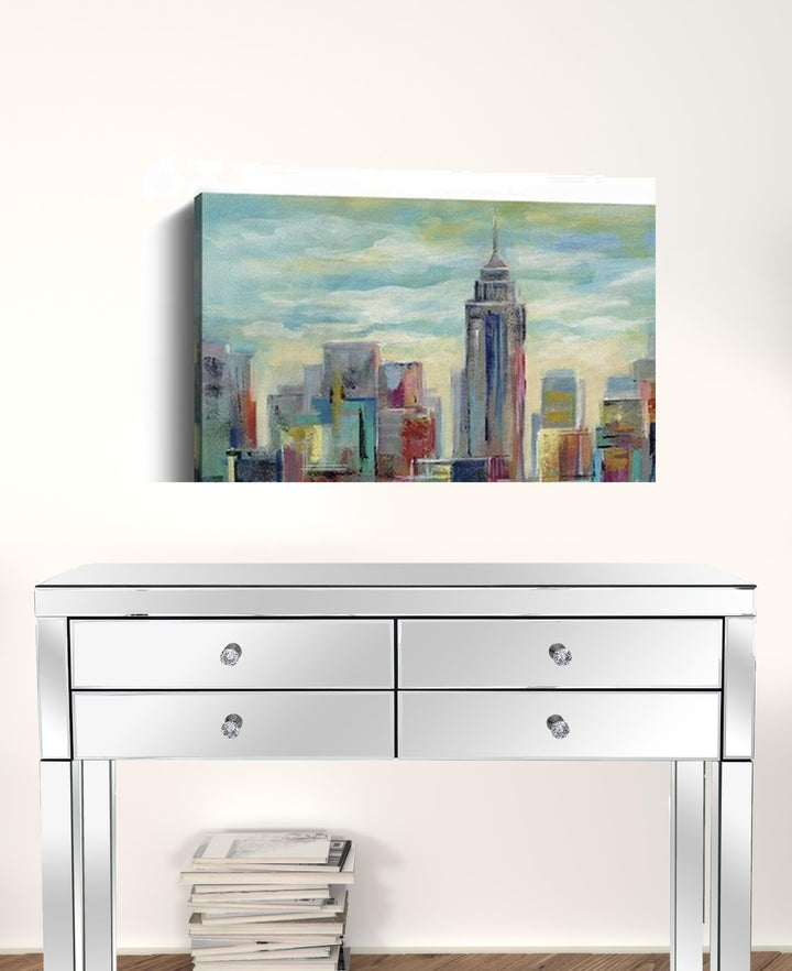 20" x 16" Vibrant NYC Skyline Canvas Wall Art