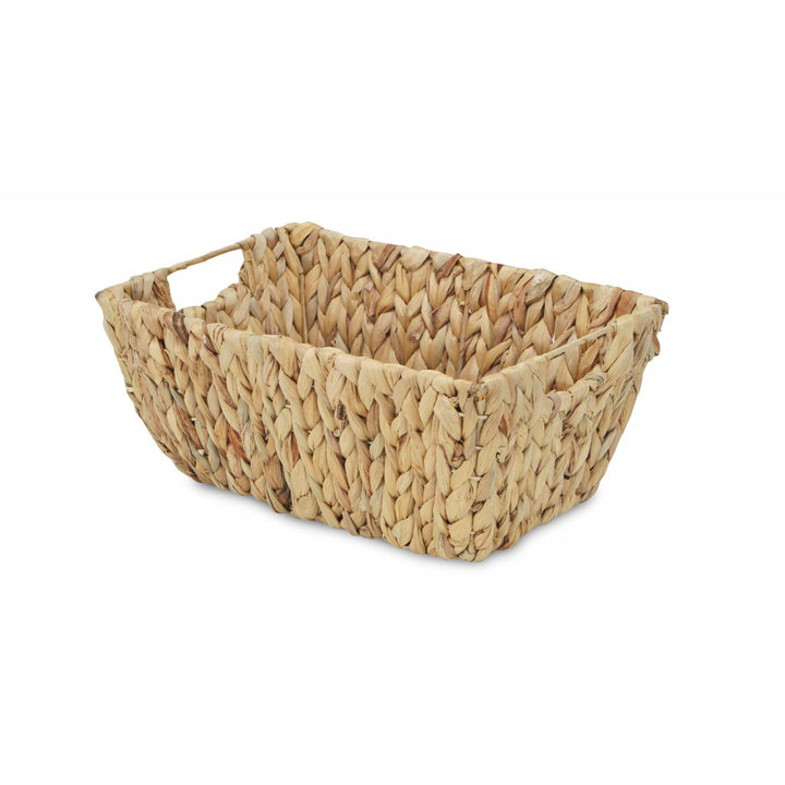 Braided Water Hyacinth Storage Basket