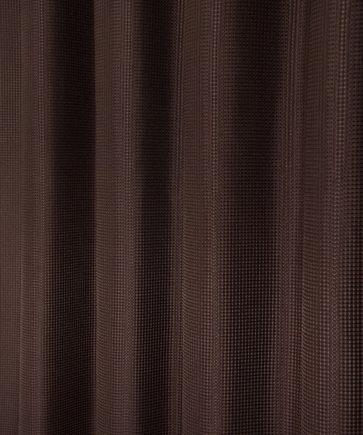 Luxurious Brown Waffle Weave Shower Curtain