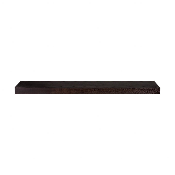 43" Espresso Wooden Wall Mounted Floating Shelf