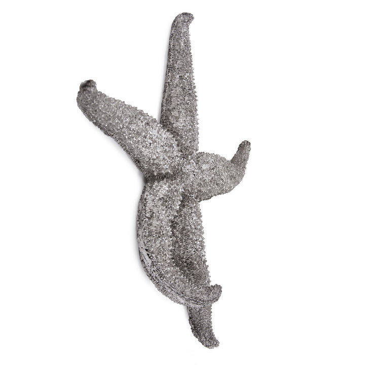 15' Silver Pewter Textured Starfish Wall Art Unframed Textual Art Wall Art