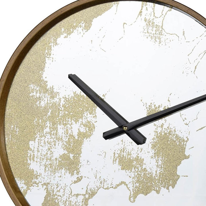 Gold Dust 14" Modern Round Wall Clock