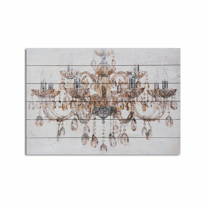 Luxurious Vintage Chandelier Unframed Graphic Wall Art