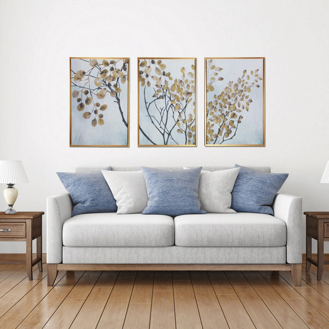 Asian Tree Branches Framed Canvas Wall Art Floater Frame Graphic Art Wall Art