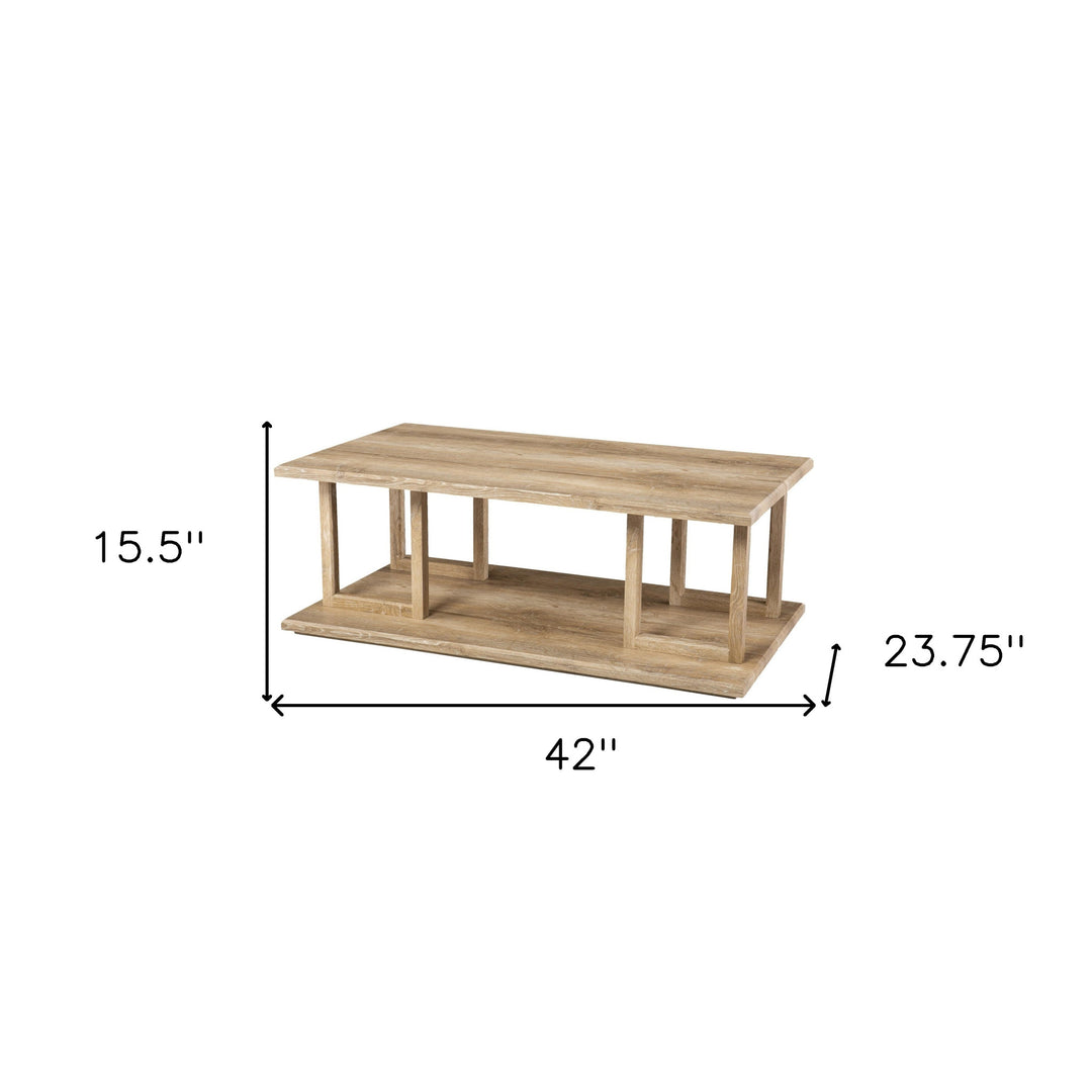 42" Natural Coffee Table