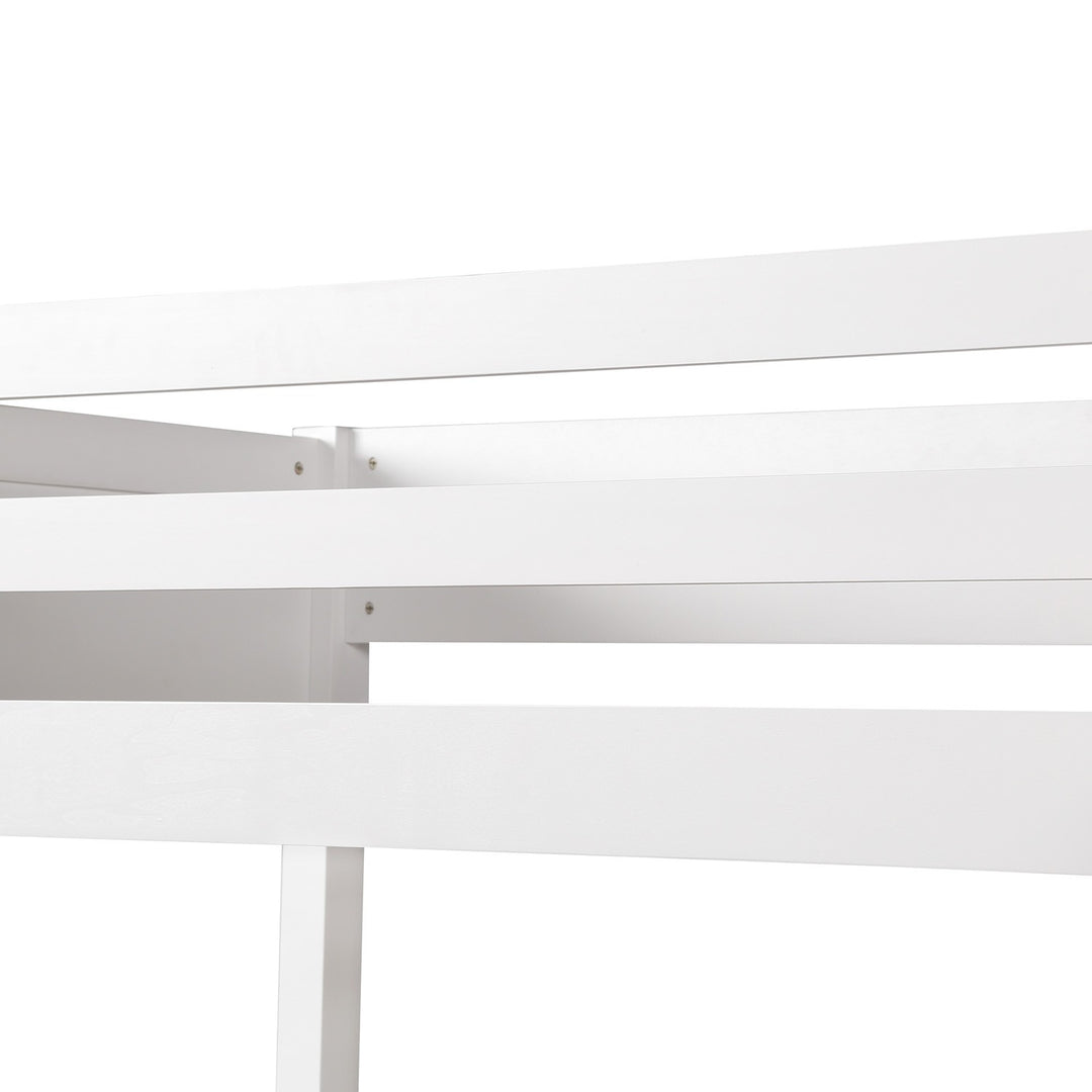 White Twin Size High Loft Bed