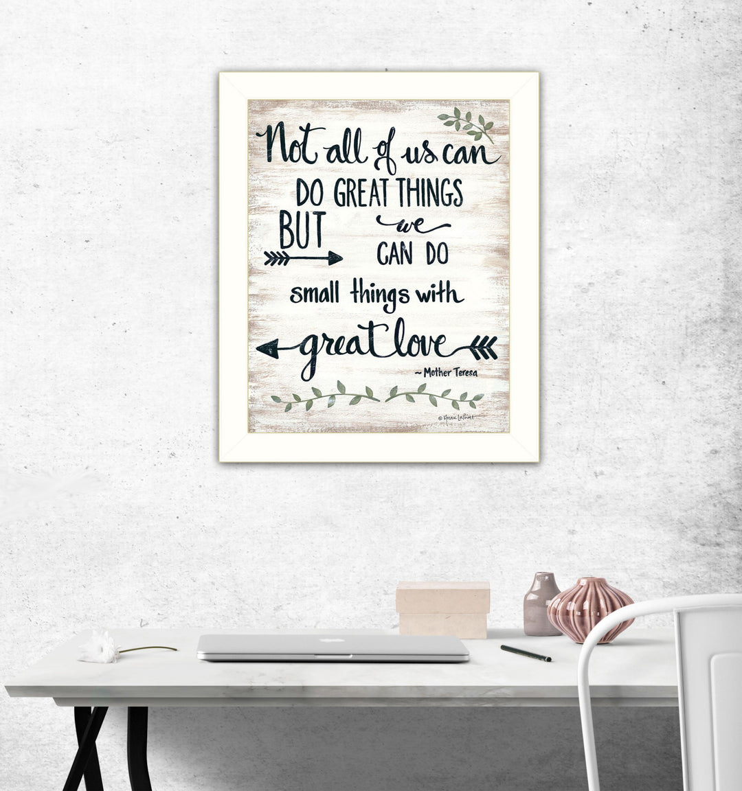 Great Love 2 White Framed Print Wall Art