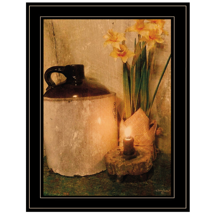 Daffodils 2 Black Framed Print Wall Art