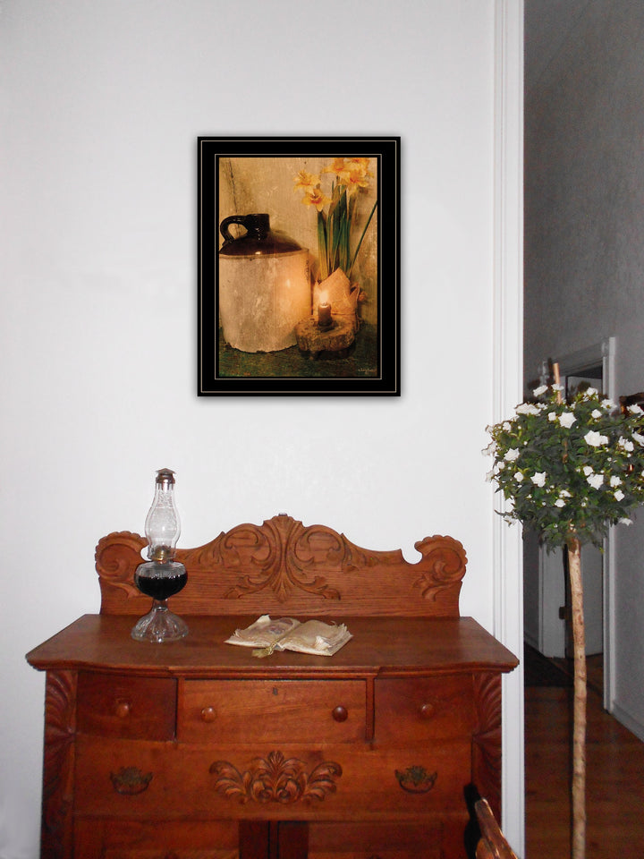 Daffodils 2 Black Framed Print Wall Art