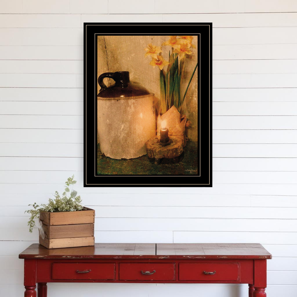 Daffodils 2 Black Framed Print Wall Art