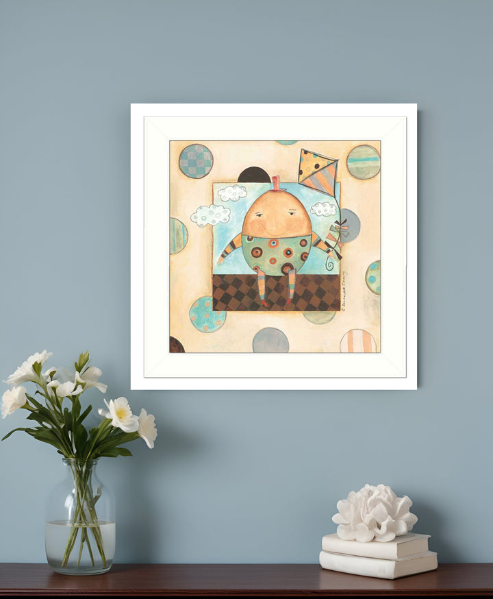 Humpty Dumpty White Framed Print Wall Art