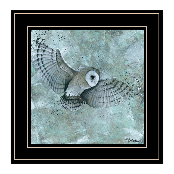 Simplicity Owl 2 Black Framed Print Wall Art