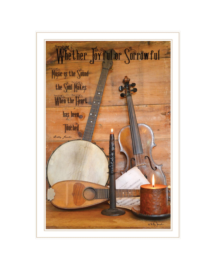 Music 11 White Framed Print Wall Art