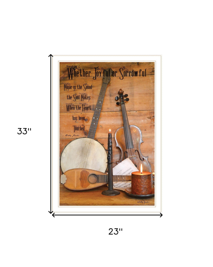 Music 11 White Framed Print Wall Art