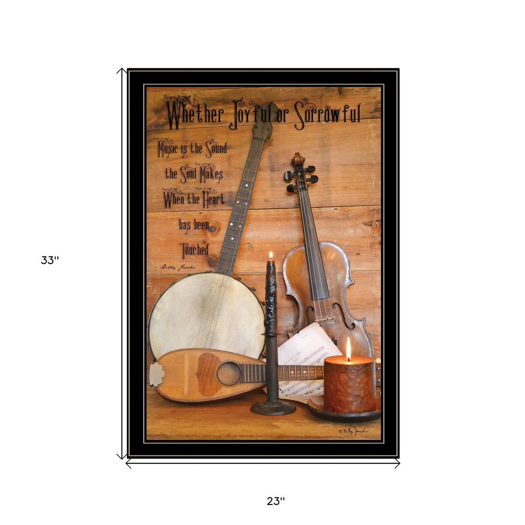 Music 12 Black Framed Print Wall Art