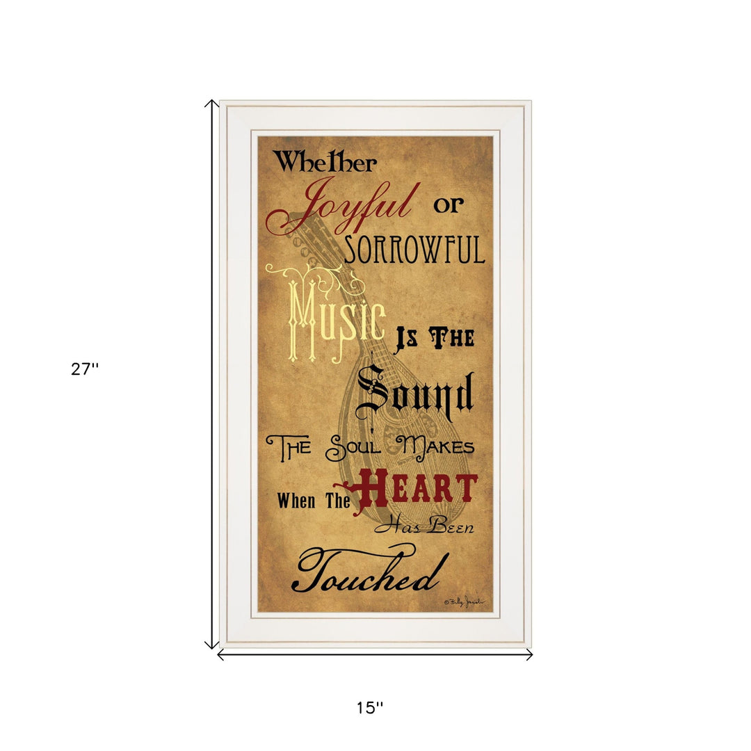 Sound of the Soul 1 White Framed Print Wall Art