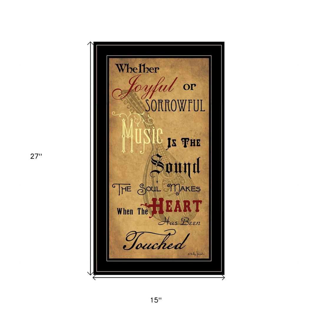 Sound of the Soul 2 Black Framed Print Wall Art