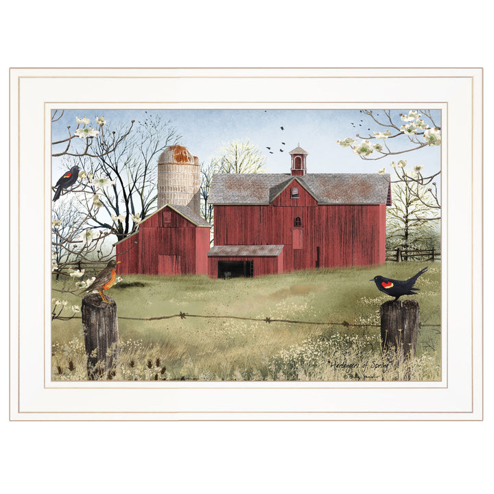 Harbingers of Spring 3 White Framed Print Wall Art