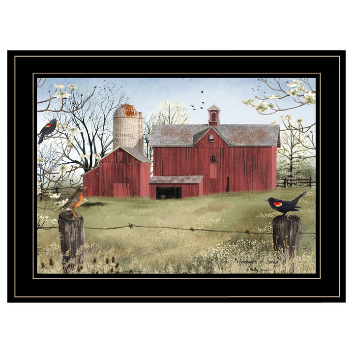 Harbingers of Spring 4 Black Framed Print Wall Art