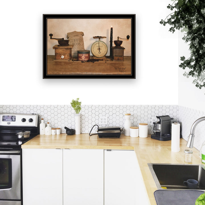 The Daily Grind 8 Black Framed Print Wall Art