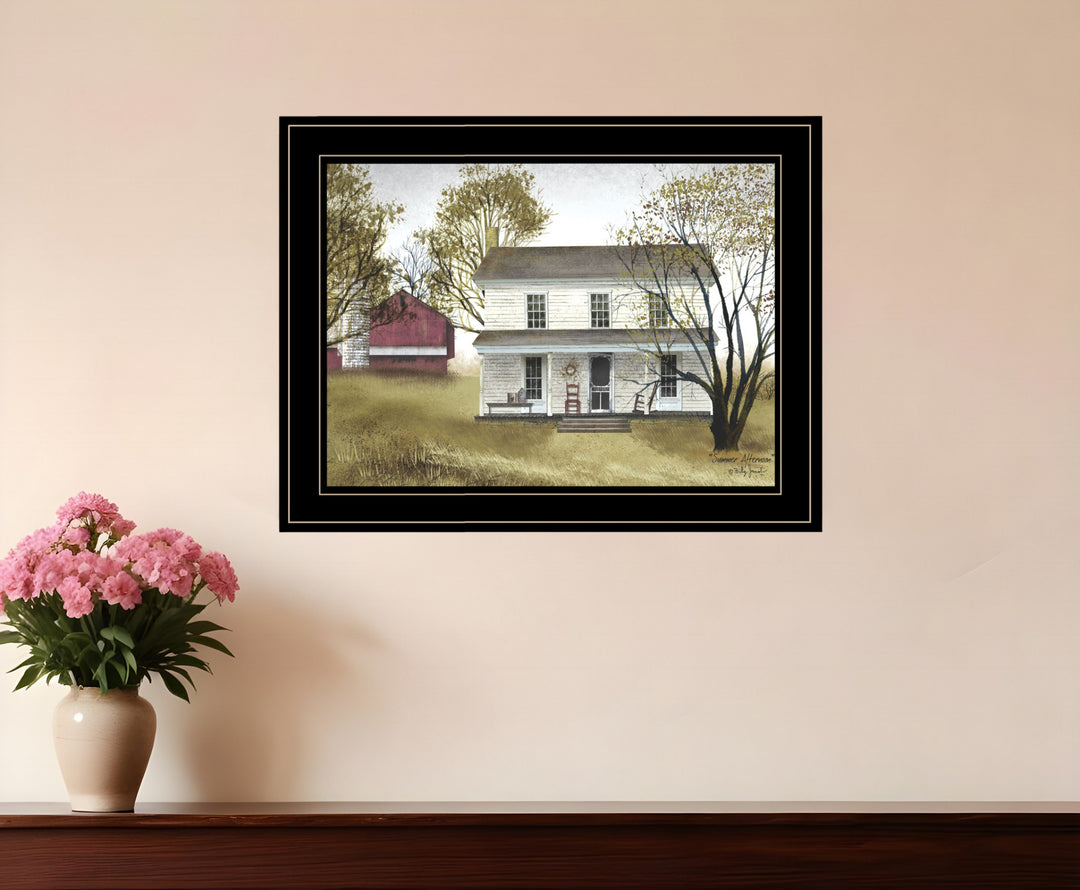 Summer Afternoon 1 Black Framed Print Wall Art