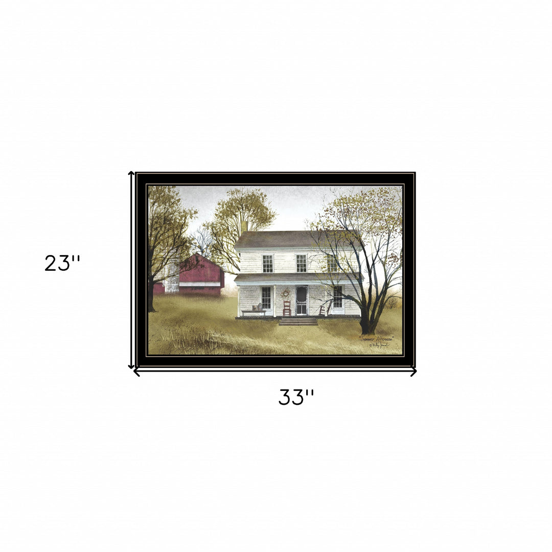 Summer Afternoon 4 Black Framed Print Wall Art