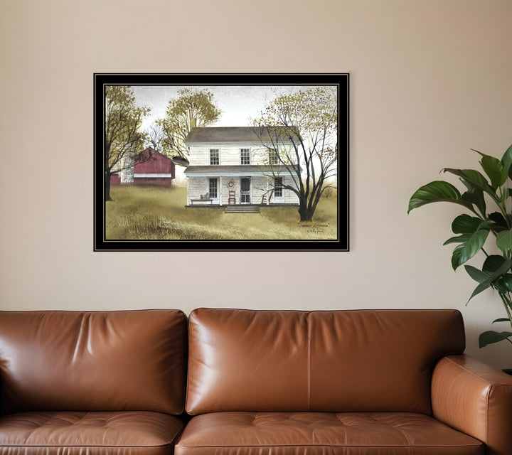 Summer Afternoon 4 Black Framed Print Wall Art