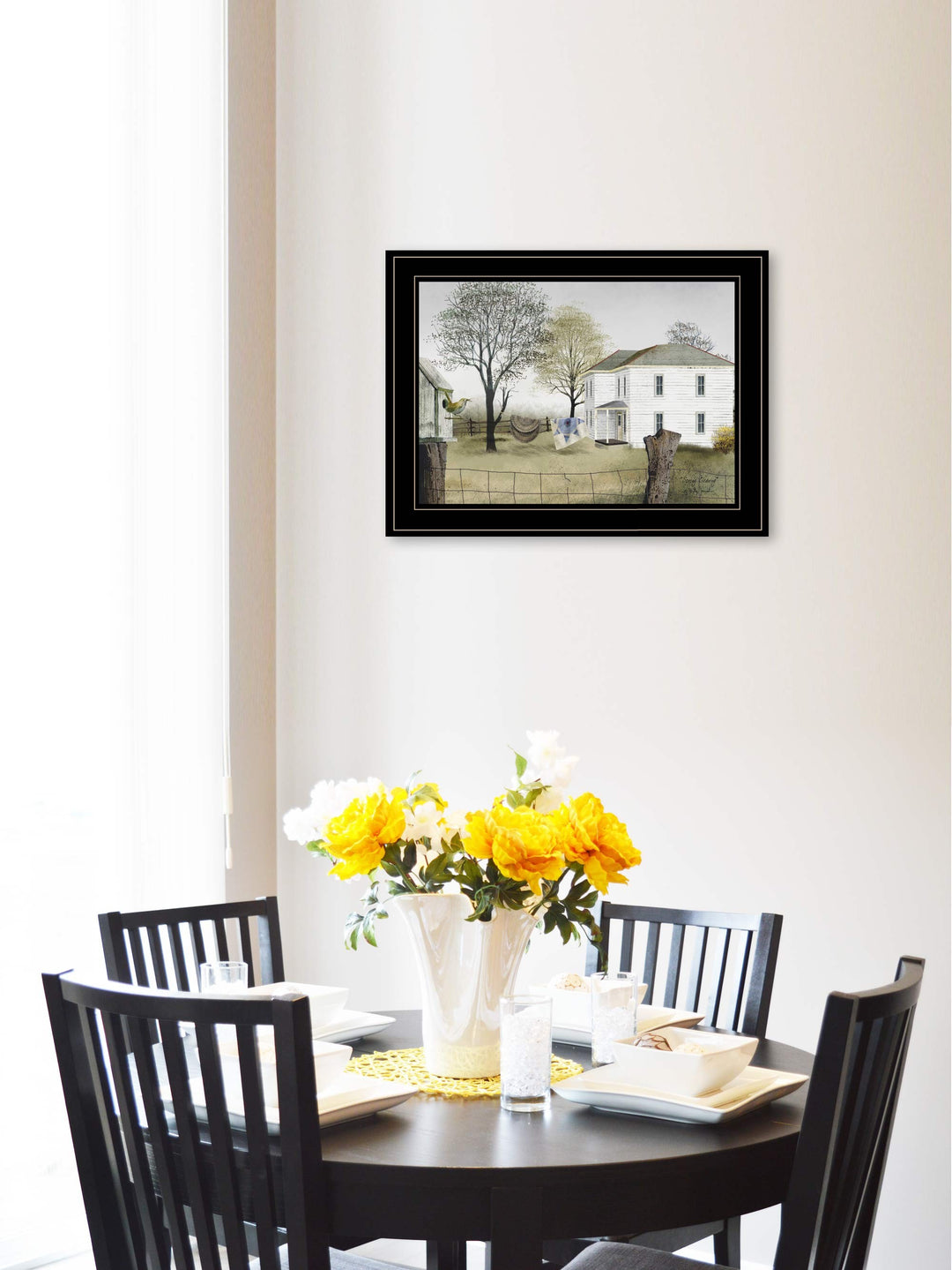 Spring Cleaning 2 Black Framed Print Wall Art