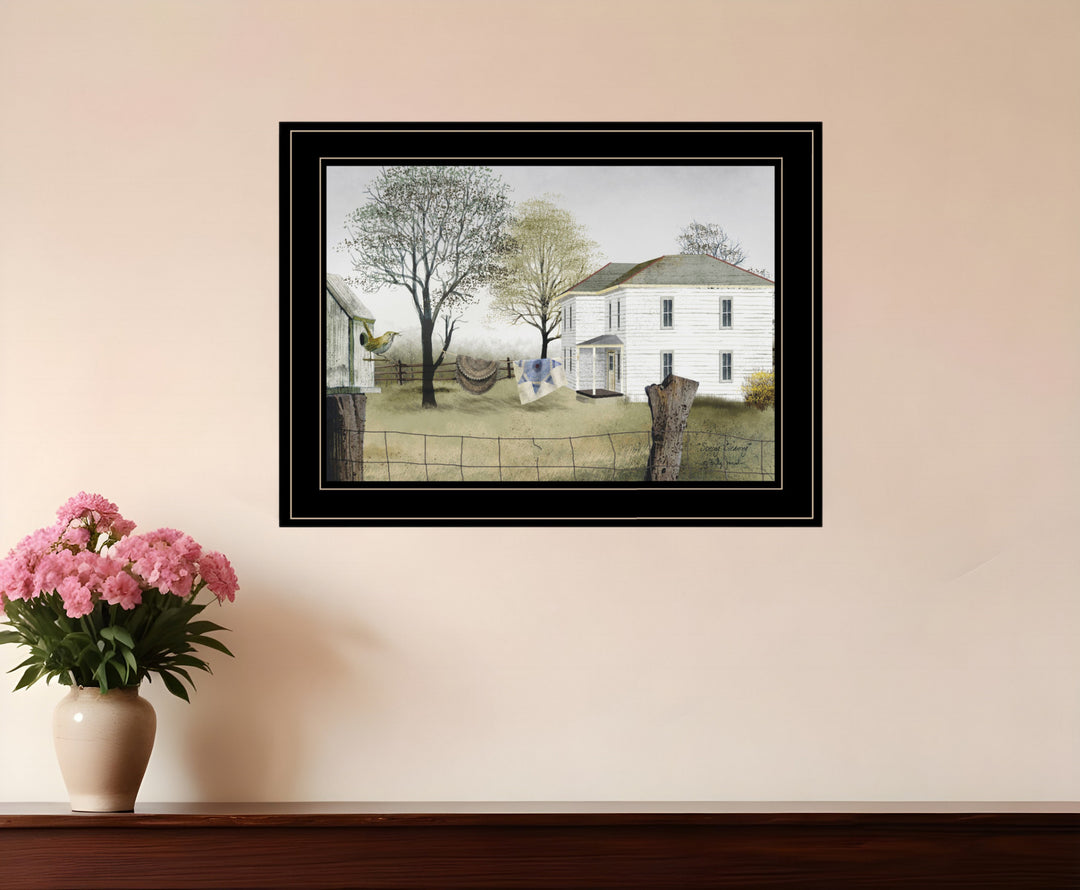 Spring Cleaning 2 Black Framed Print Wall Art