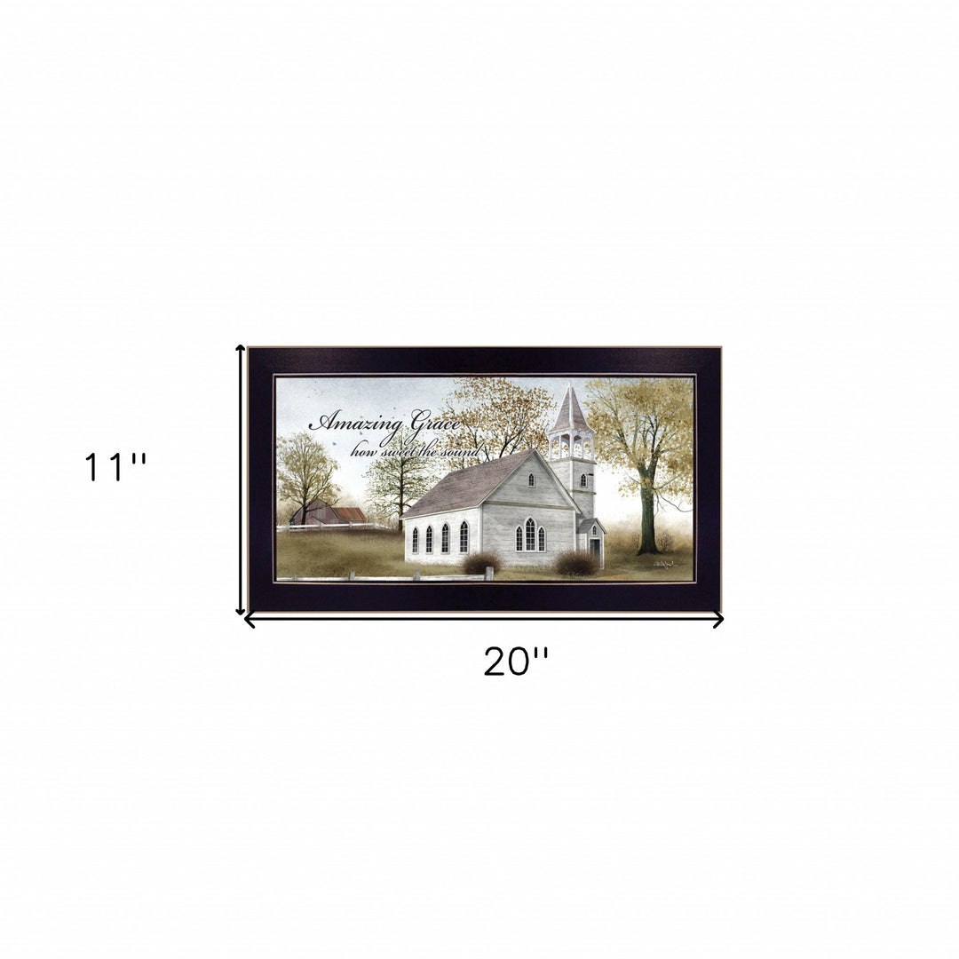 Amazing Grace 3 Black Framed Print Wall Art