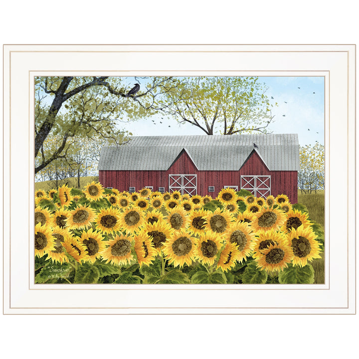 Sunshine 1 White Framed Print Wall Art