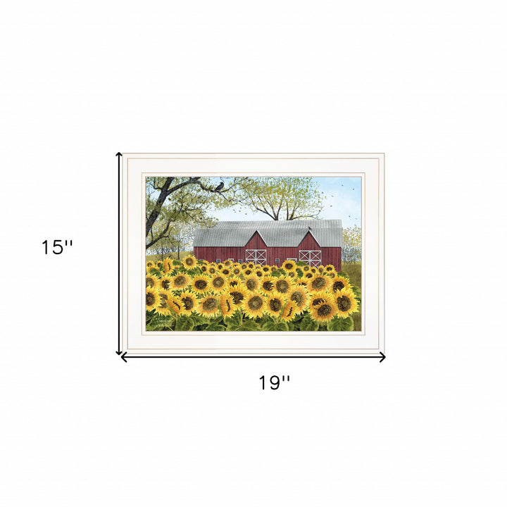 Sunshine 1 White Framed Print Wall Art