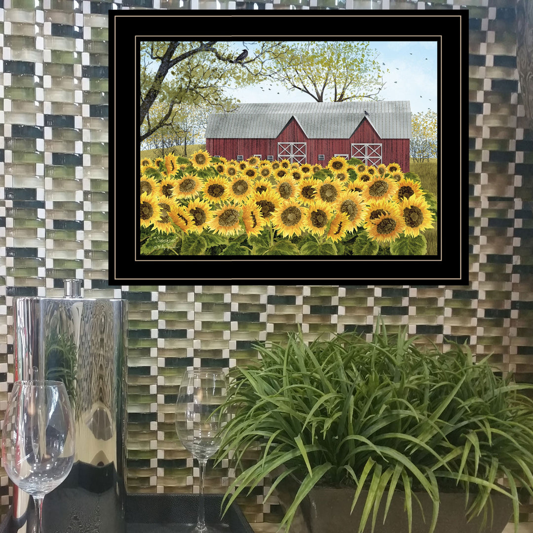 Sunshine 2 Black Framed Print Wall Art