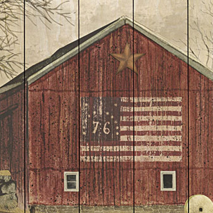 Flag Barn 1 Unframed Print Wall Art