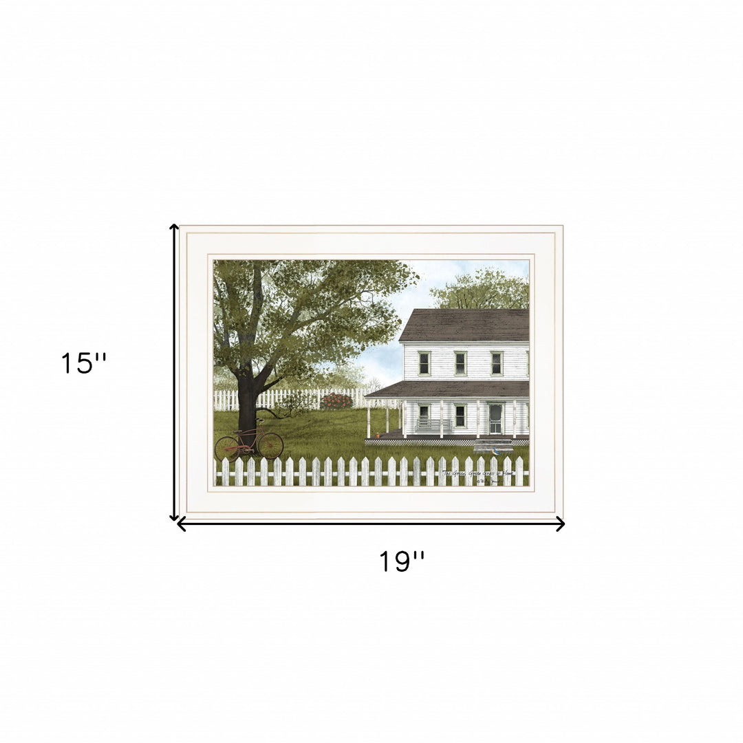 GREEN GREEN GRASS OF HOME 3 White Framed Print Wall Art