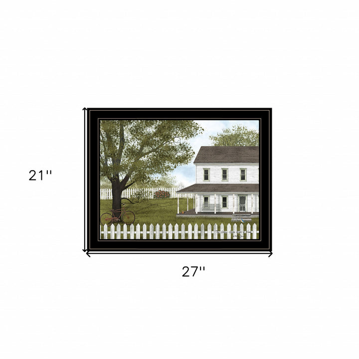 Green Green Grass of Home 2 Black Framed Print Wall Art