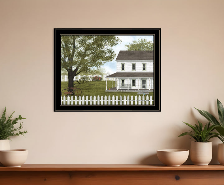 Green Green Grass of Home 2 Black Framed Print Wall Art