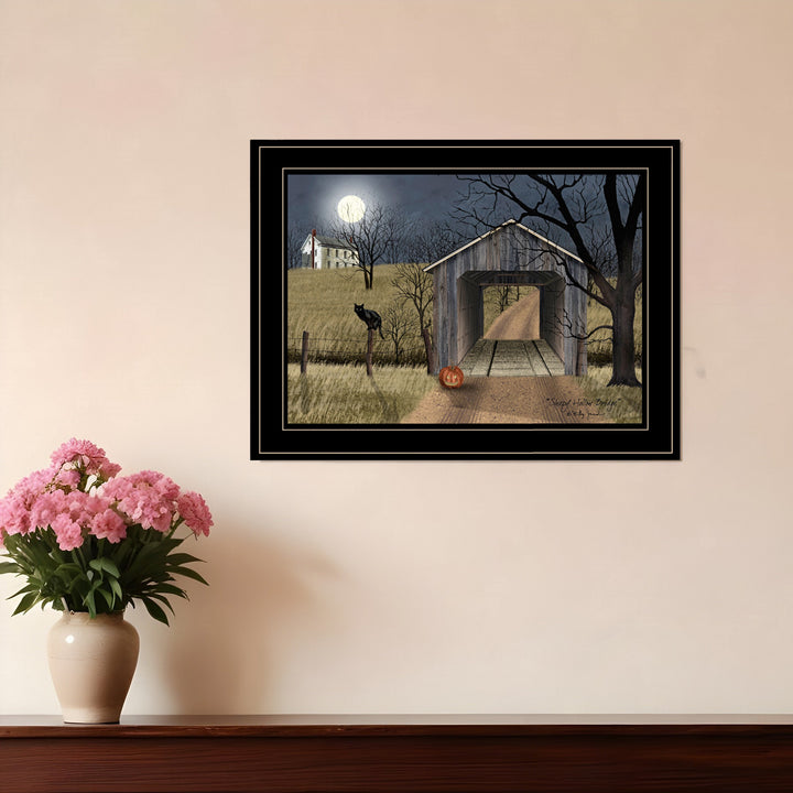 Sleepy Hollow Bridge 2 Black Framed Print Wall Art