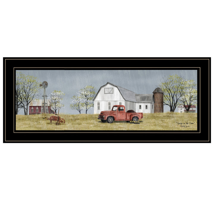 Spring On The Farm 4 Black Framed Print Wall Art