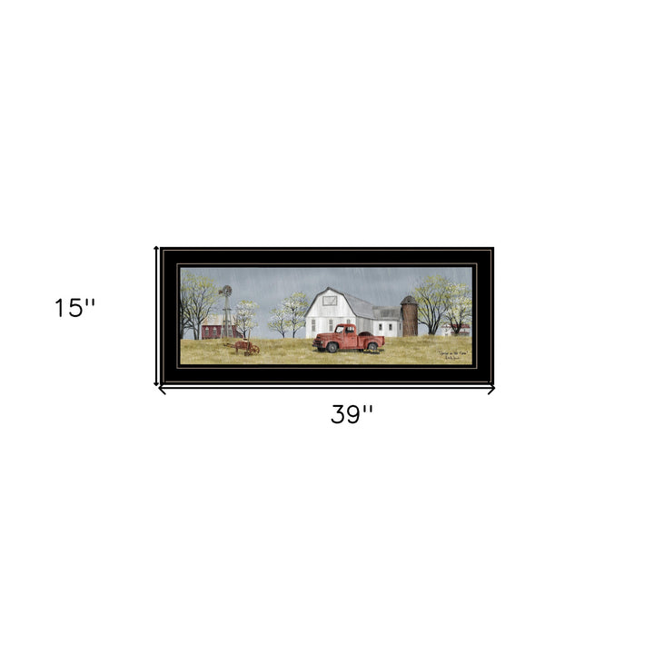 Spring On The Farm 4 Black Framed Print Wall Art